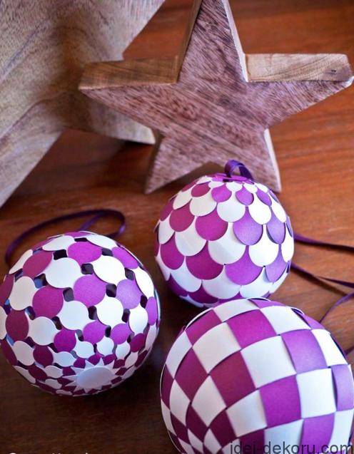 Ялинкові прикраси з паперу: ідеї та інструкції 1/1